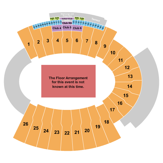 Sun Bowl Stadium BTS Seating Chart